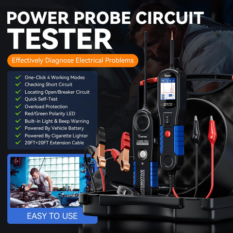 VDIAGTOOL V200 PRO circuit-breaker finder mode II locates faults without damage