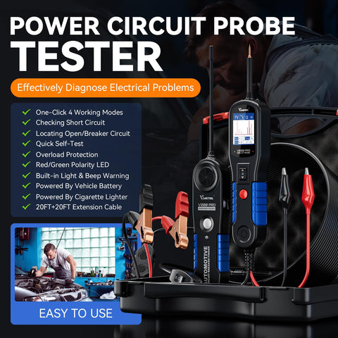 VDIAGTOOL V200 Pro diode and resistance test enables quick checks