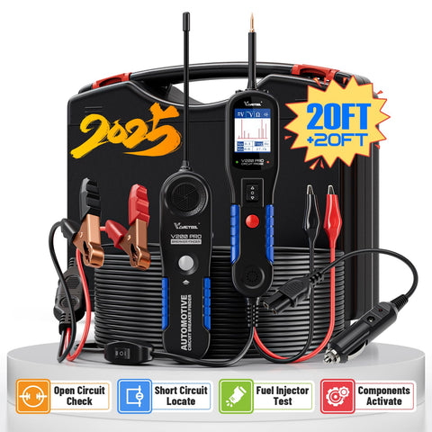 VDIAGTOOL V200 Pro top view showing portable tester for quick circuit checks
