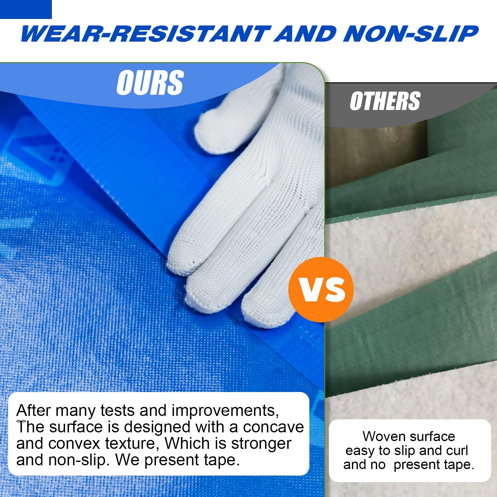 VDOADS four-layer composite protector demonstrates tear resistance during use.