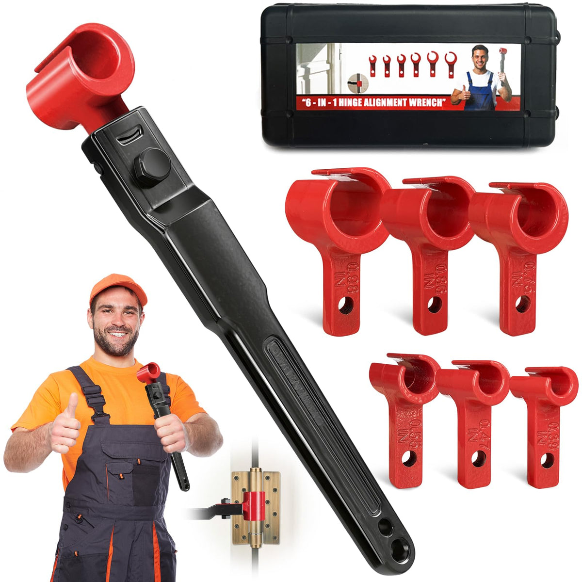 Vdsfand door hinge adjustment tool set showing precise gap control for smooth operation