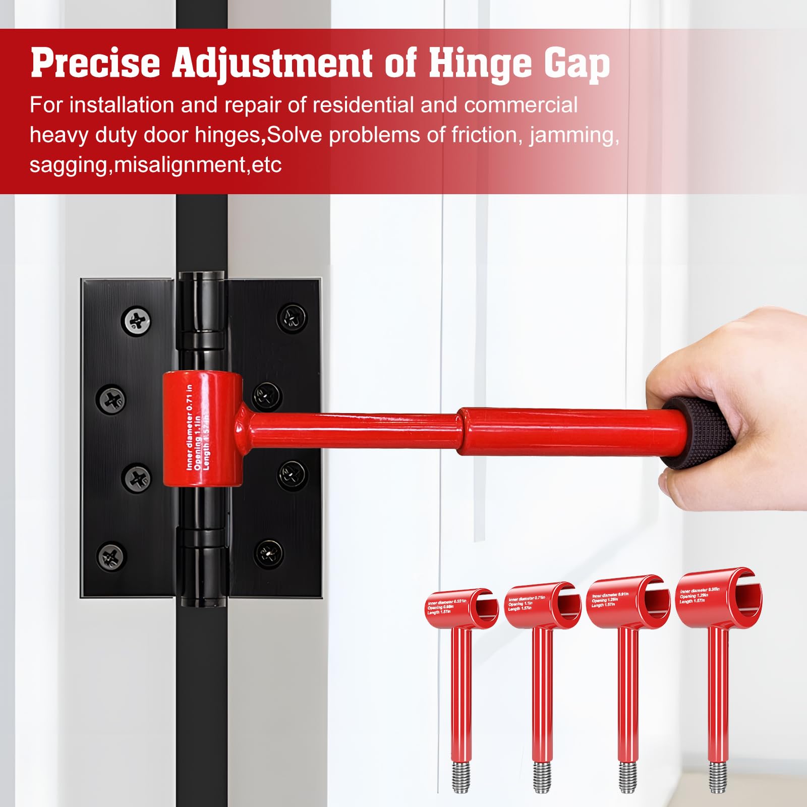 Vdsfand hinge gap wrench 0.71in enabling quick mid-size door gap corrections