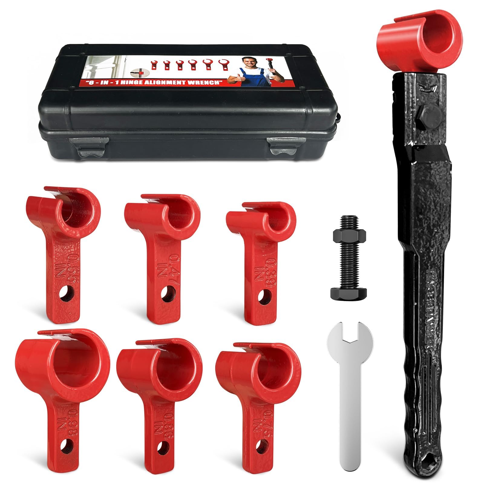 Vdsfand hinge gap toolkit with six sizes enables precise door alignment