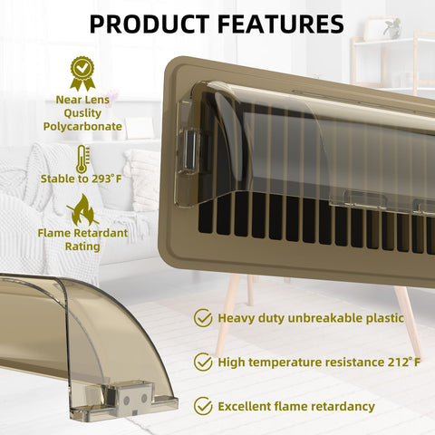VE NI SCC durable unbreakable plastic vent deflector supports daily use.