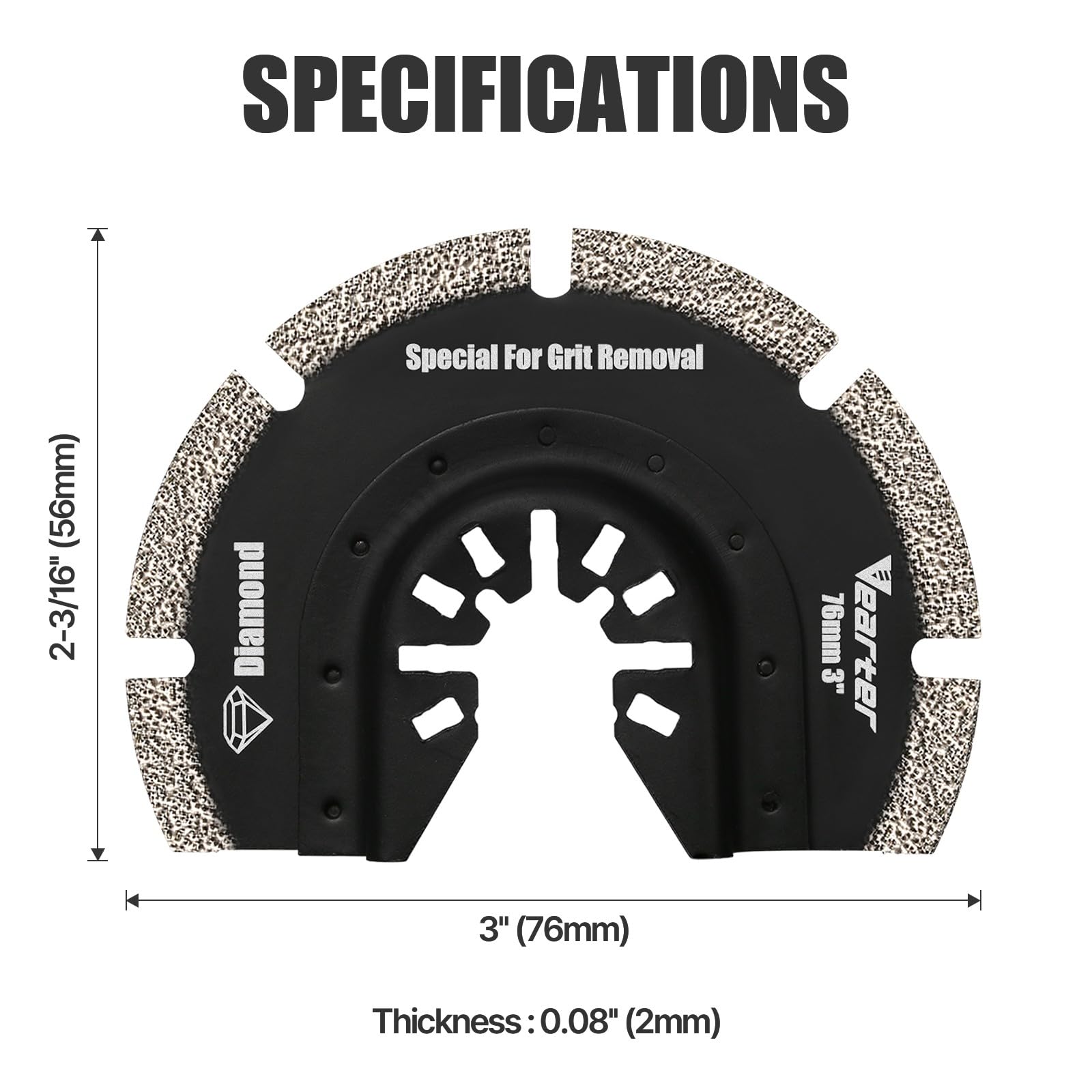 Vearter blades suitable for bathroom renovations and flooring projects.