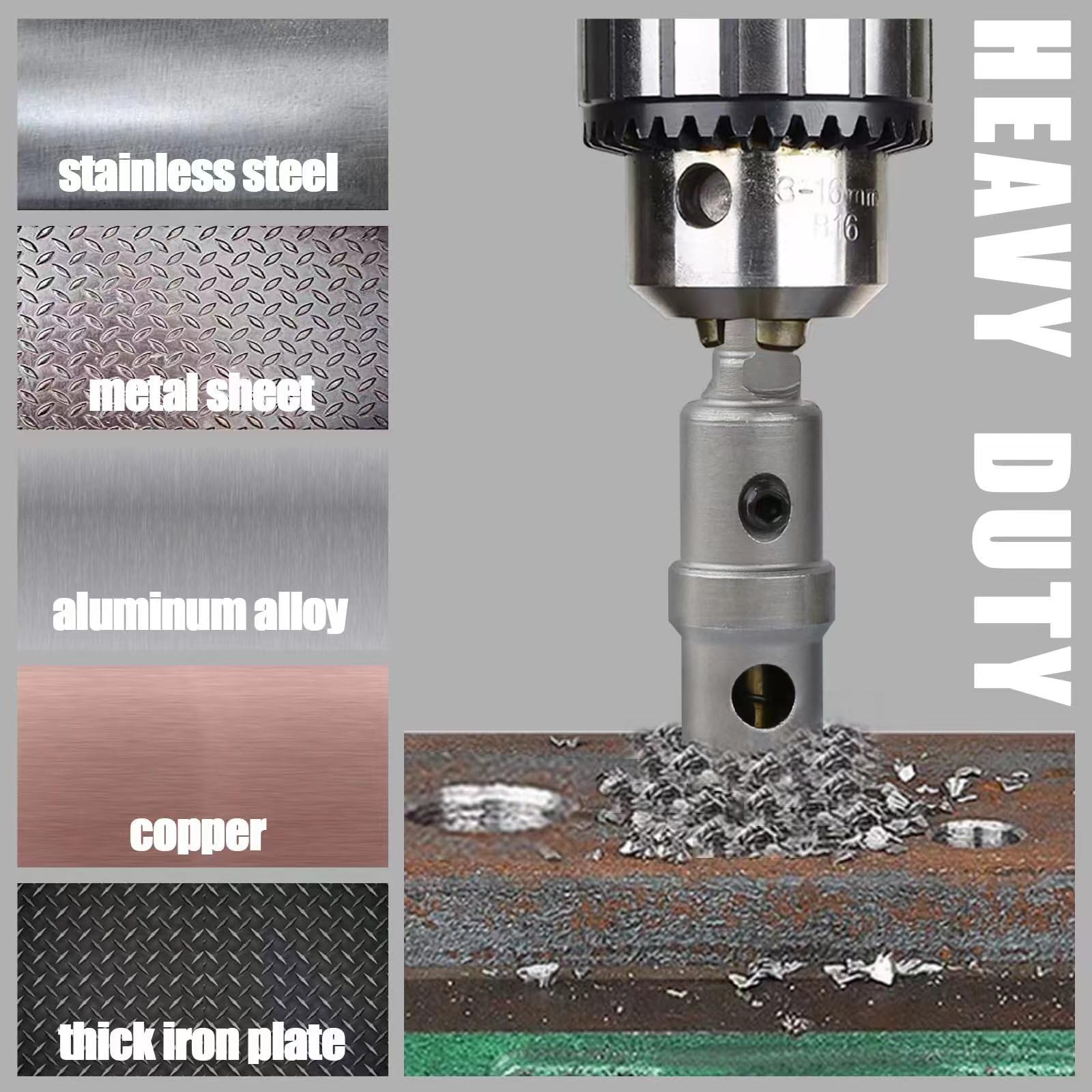 Vearter carbide hole saw kit 29mm produces smooth cuts in hard metals