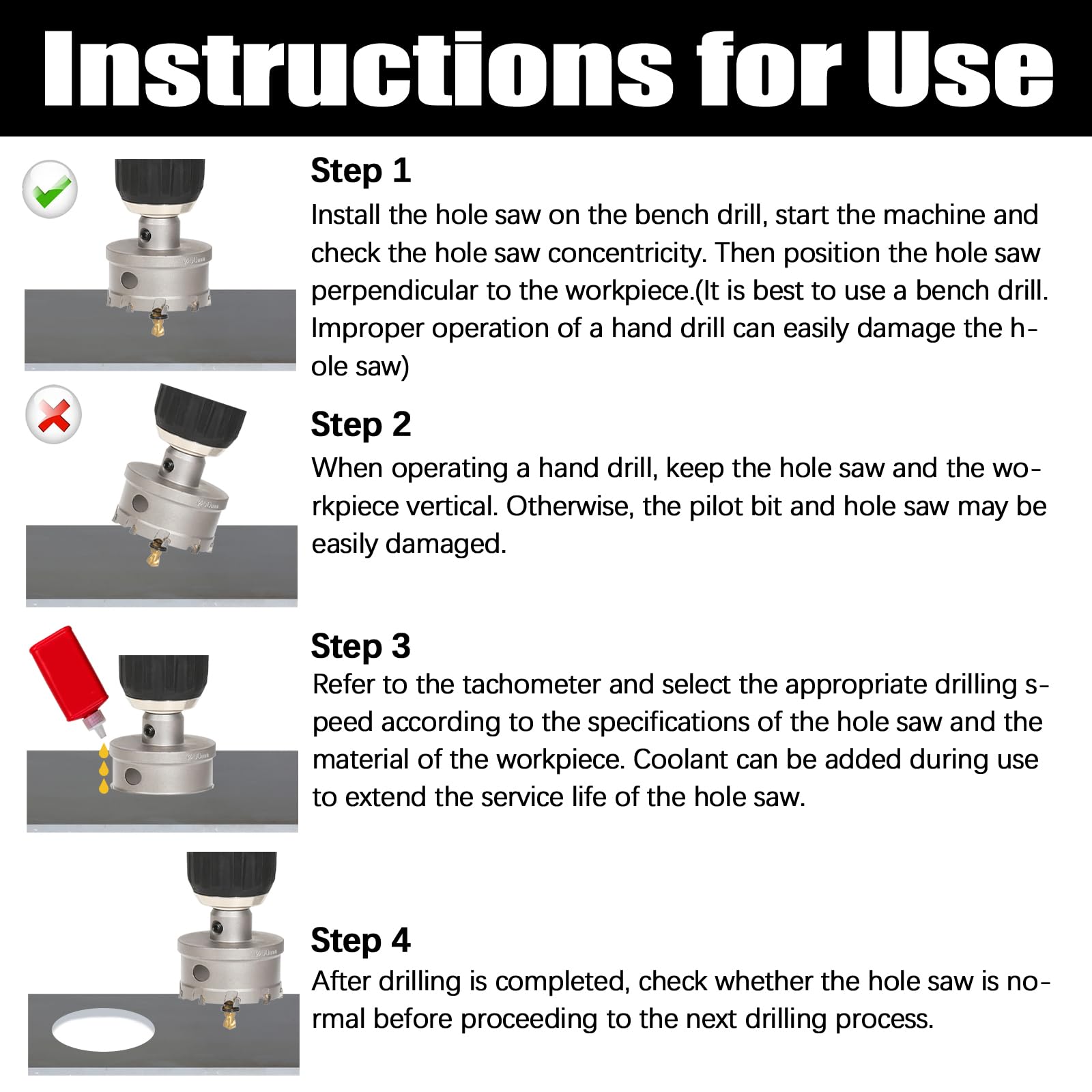 Vearter carbide hole saw kit 32mm offers versatile capacity for metal and alloy drilling