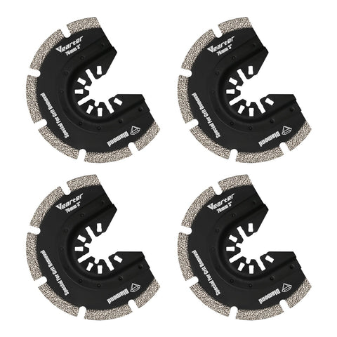 Vearter Diamond Oscillating Saw Blades 3-inch pack for versatile tile work and grout removal.