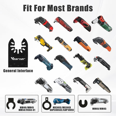 Vearter blades in multi-application use across tile, cement, marble, and ceramic projects.