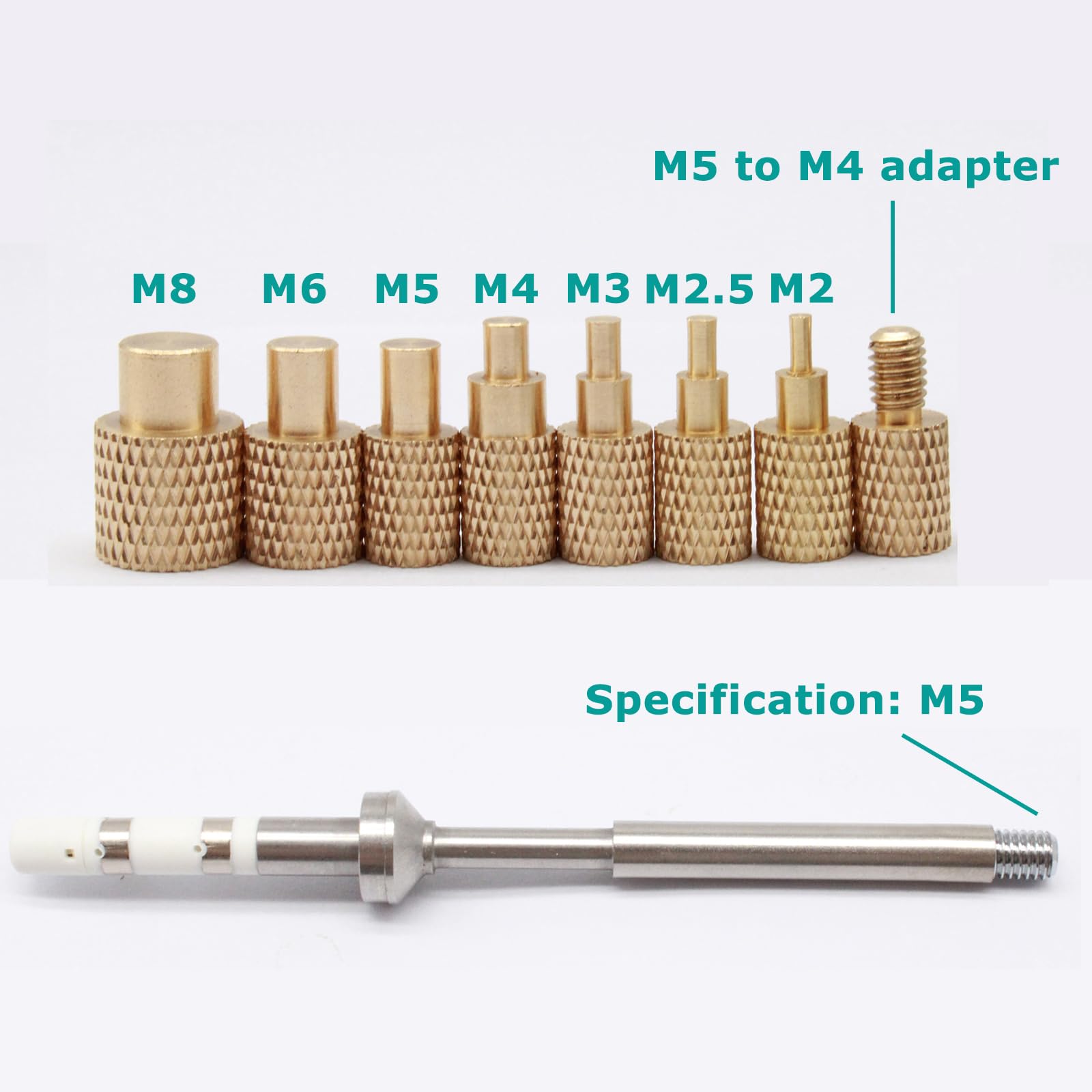 VECO-T M8 head delivers strong threaded joints.