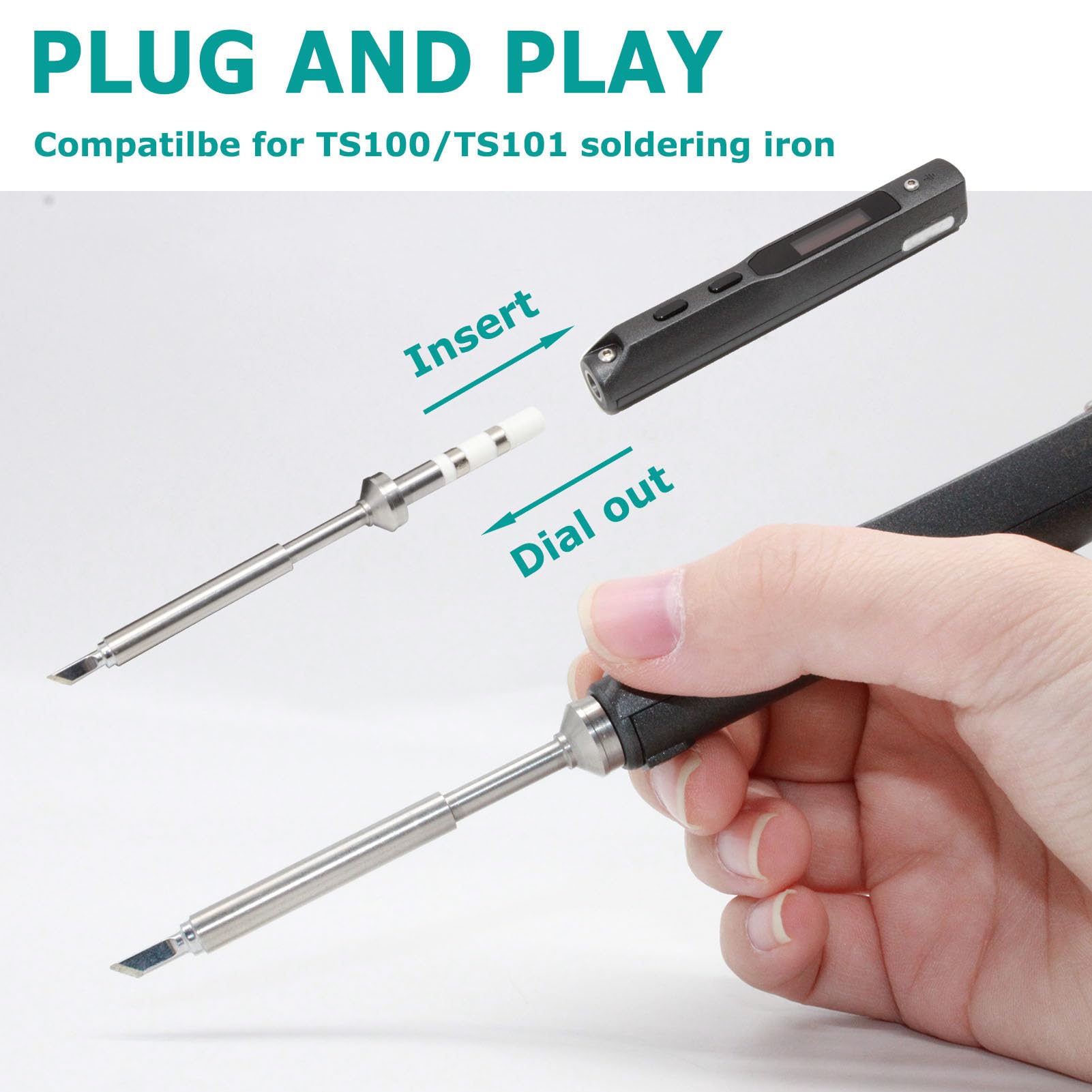 VECO-T Pinecil/TS100 compatibility highlights broad DIY use.