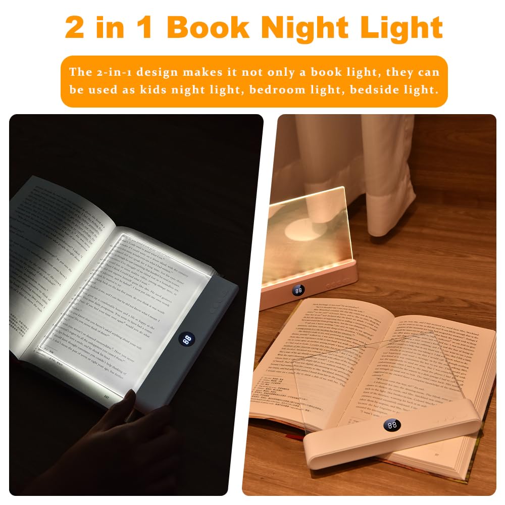 VEEKI Book Light pink compact desk use in modern setup
