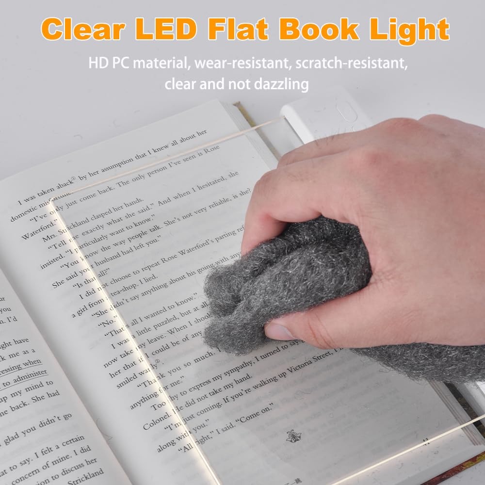 VEEKI Book Light pink three color temperatures for mood reading