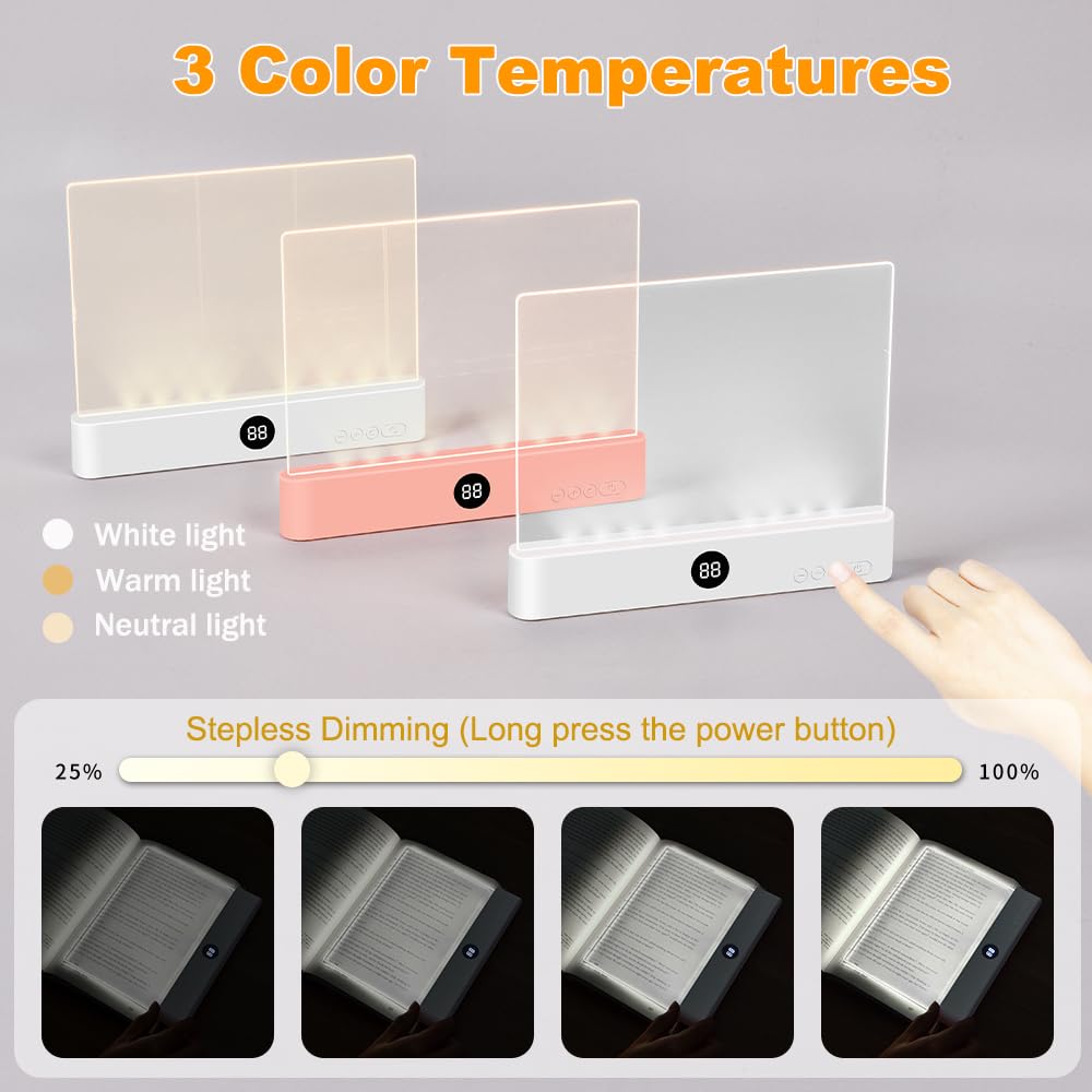 VEEKI book light with timer for controlled reading sessions