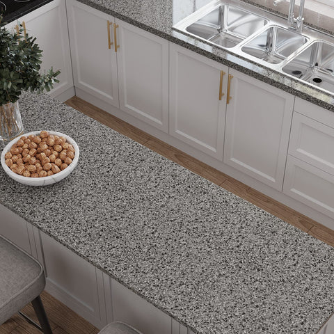 VEELIKE kitchen island application boosts style on flat, smooth surfaces.