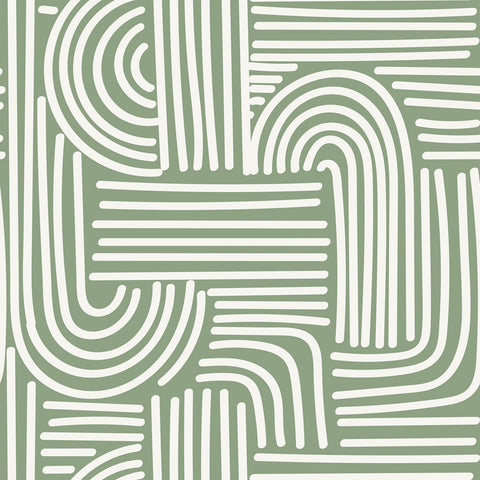 VEELIKE Sage Green Geometric wallpaper roll adds calm, stylish texture to walls