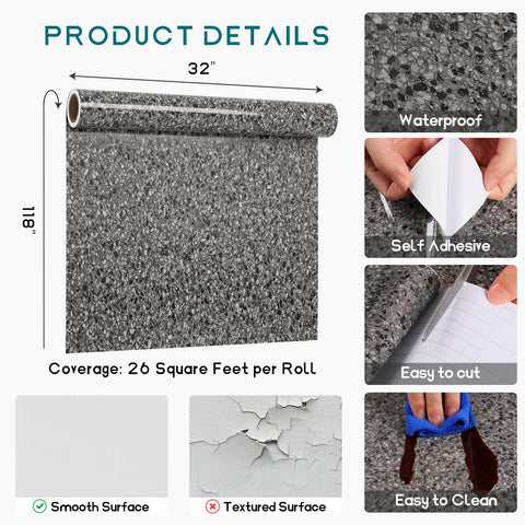 VEELIKE versatile wrap suitable for cabinets, backsplashes, desks, and more.
