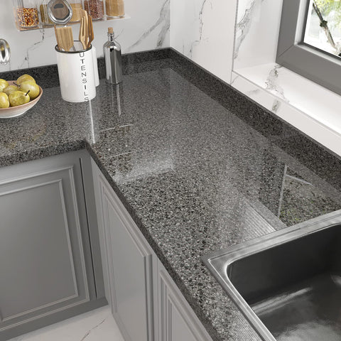 VEELIKE wide 32x118 sheet demonstrates seamless coverage for large islands.