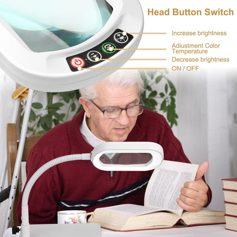 Veemagni LED daylight lamp offers eye-friendly, stable illumination.