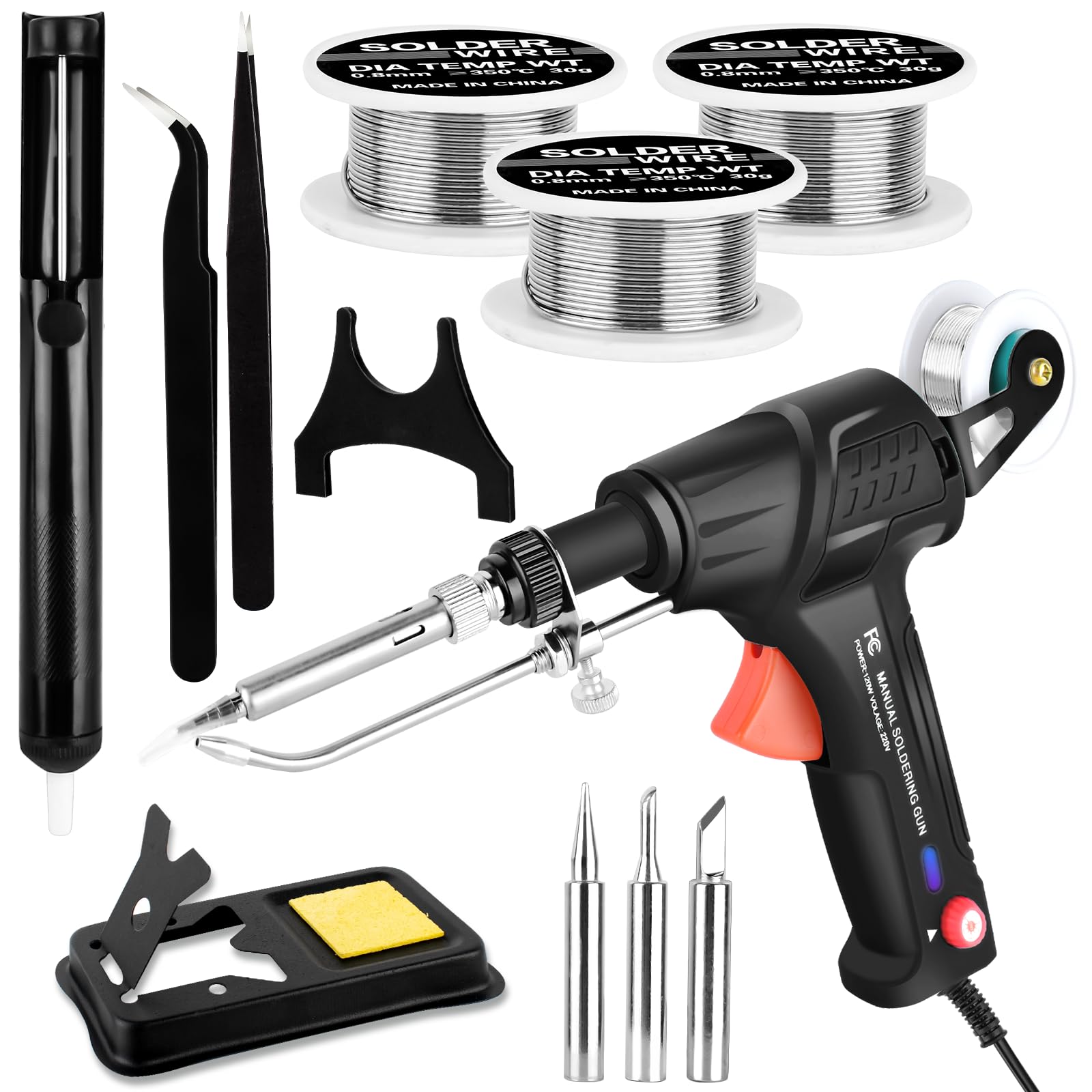 VEEVIIY Soldering Gun Kit with automatic operation for precise tin control.