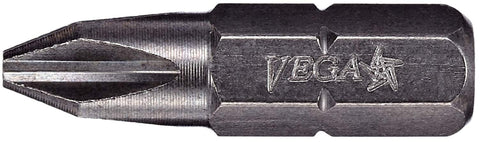 VEGA 100pc Phillips #2 insert bits pack with durable, precise tips for professional use.