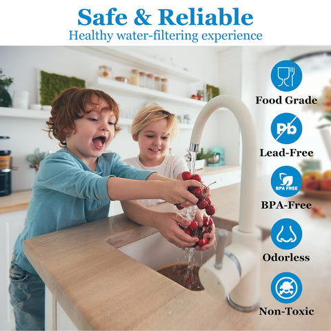 Vegebe flush before use instruction helps safe start.