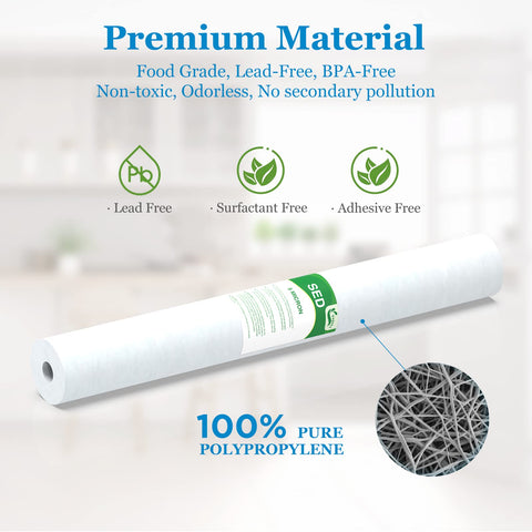 Vegebe universal 20-inch housing fit ensures broad compatibility with filter setups.