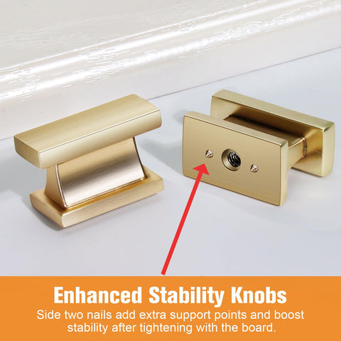 VEHCIL pack of 10 brushed gold knobs, ready to refresh multiple drawers.