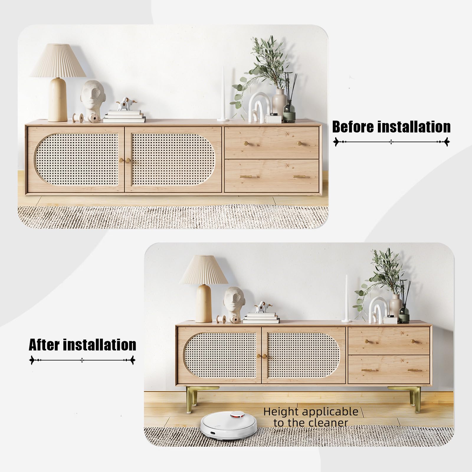 VEHCIL pre-drilled holes with included screws for quick, secure installation.
