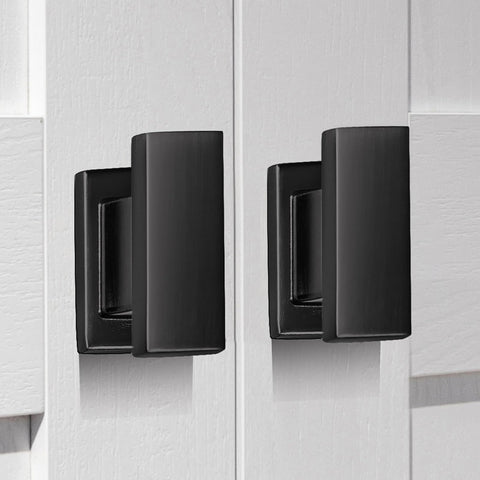 VEHCIL square matte black cabinet knob with sleek finish for modern kitchen cabinets