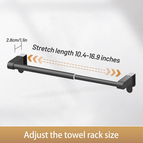 VEHHE towel holder adjustable length fits various cabinet widths