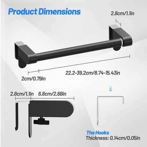 VEHHE towel holder cabinet-door clip secures safely without drilling