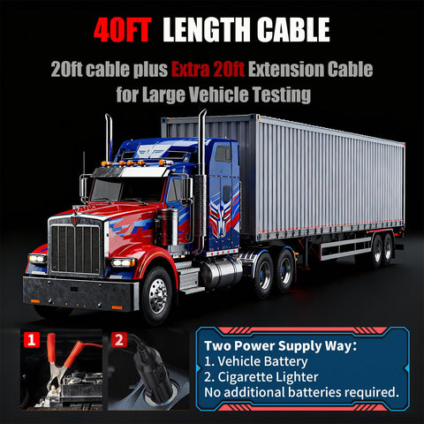 VEHLIVE P100 Plus 40 ft cable extends reach to distant components