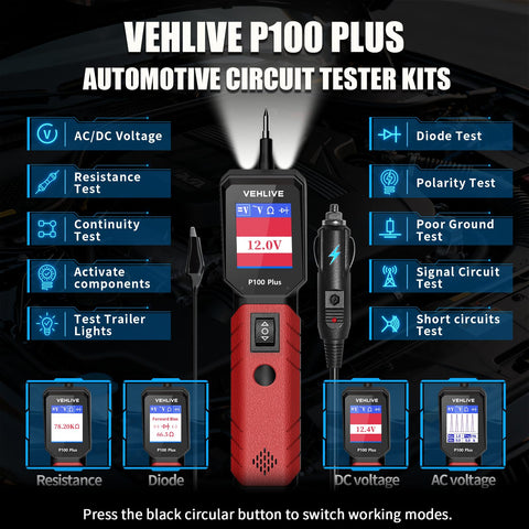 VEHLIVE P100 Plus side LED lights improve visibility in tight spaces
