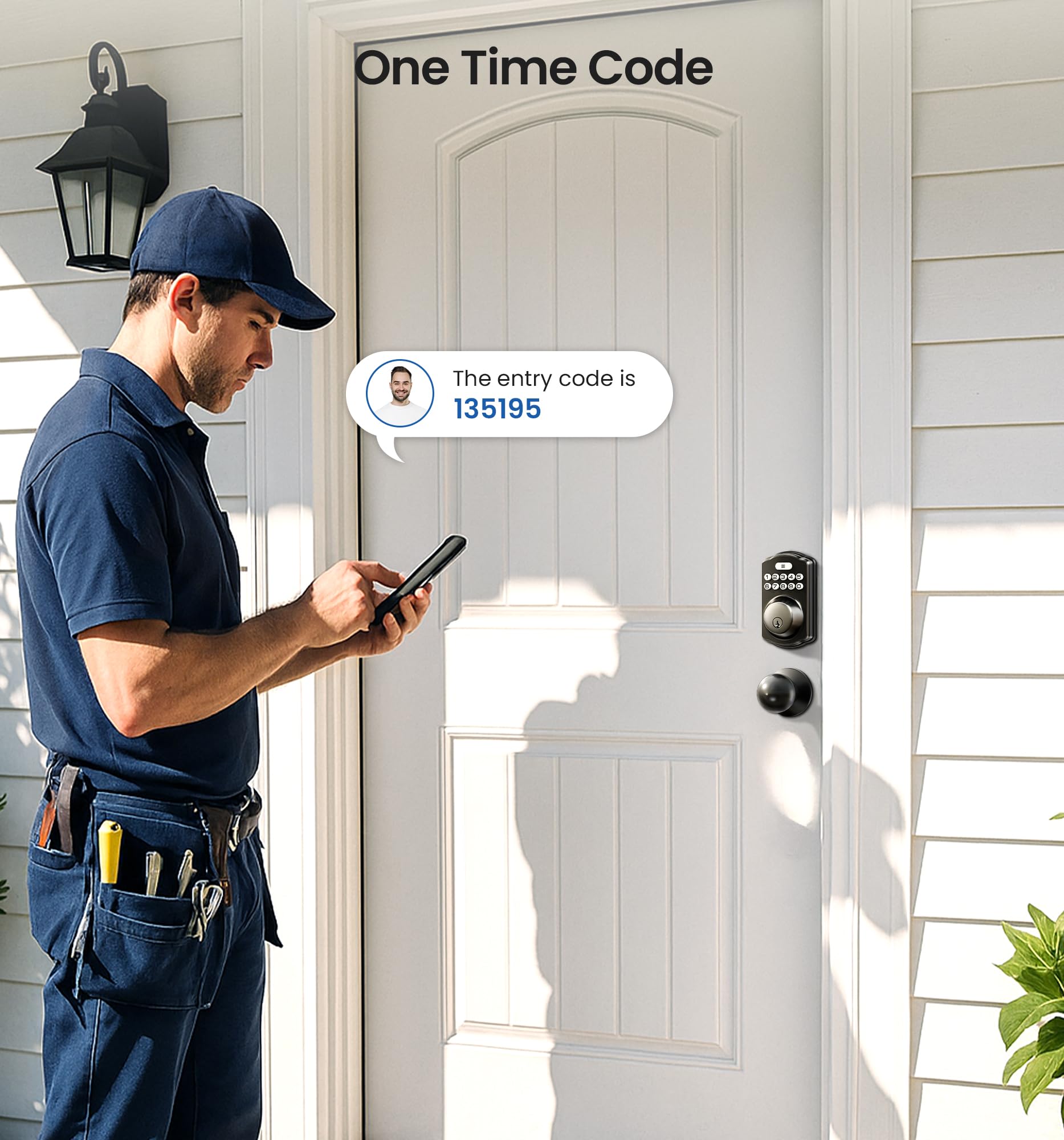 Veise battery-powered smart lock runs on AA batteries