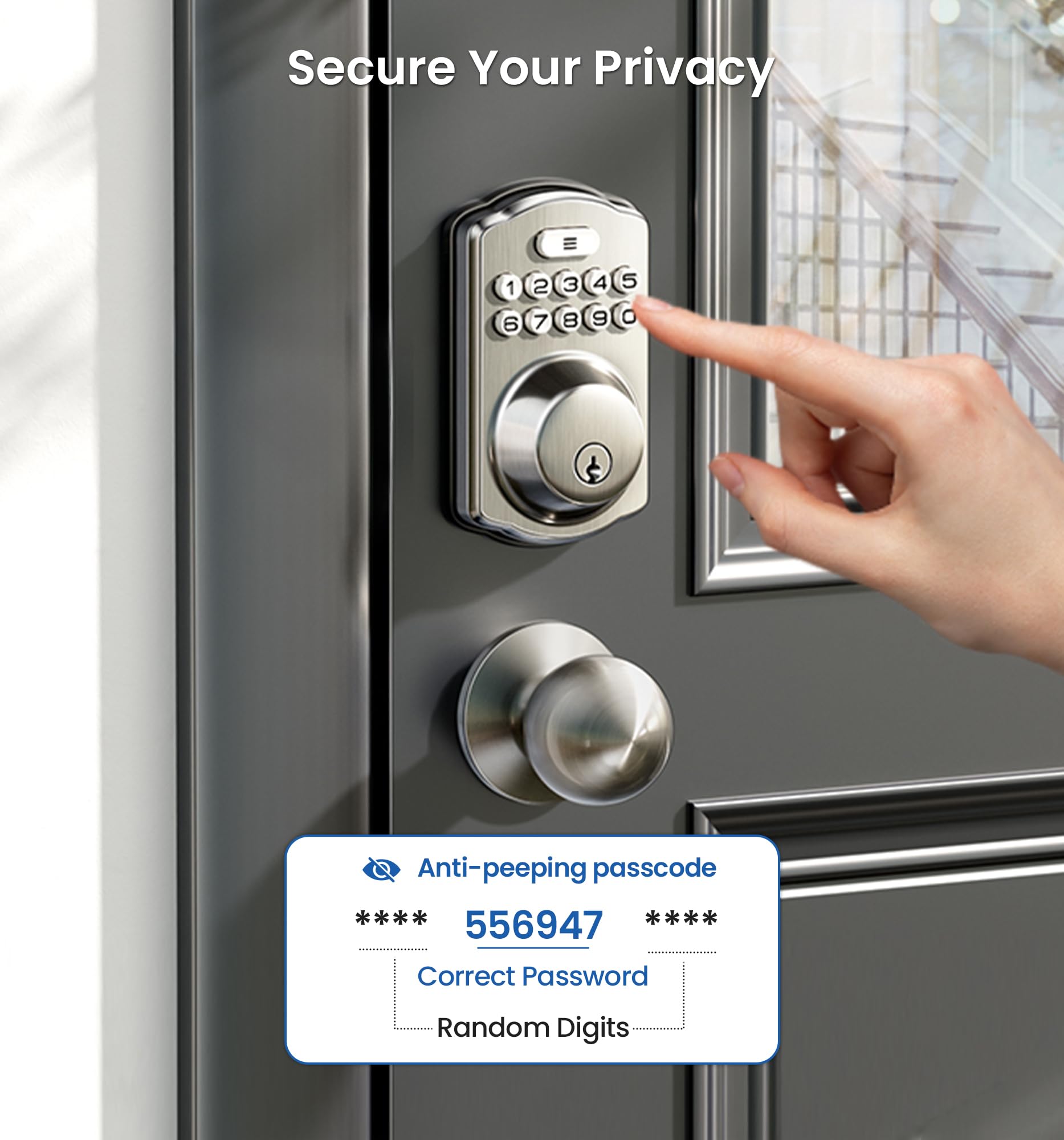 Veise easy 10-minute installation with only a screwdriver.