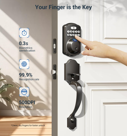 Veise electronic keypad front view enables fast PIN entry for guests