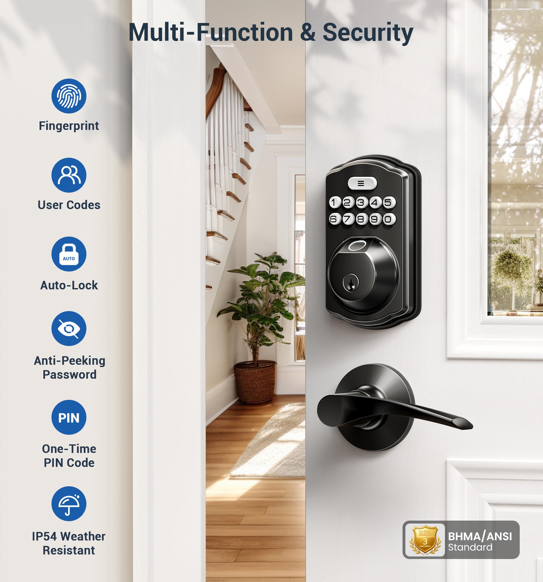 Veise anti-peep function emphasizes privacy during code entry
