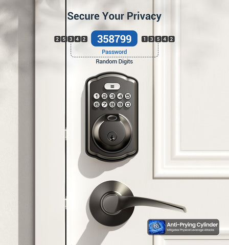 Veise auto-lock setting image illustrating timer options for security