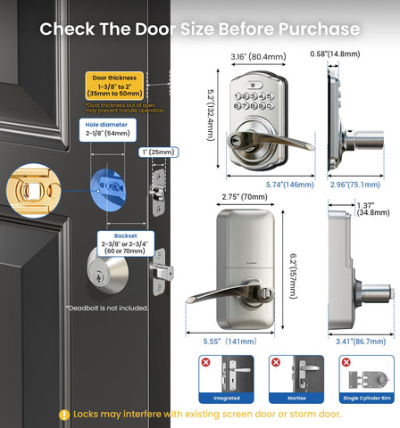 Veise lock features IP55 weather resistance for outdoor durability.