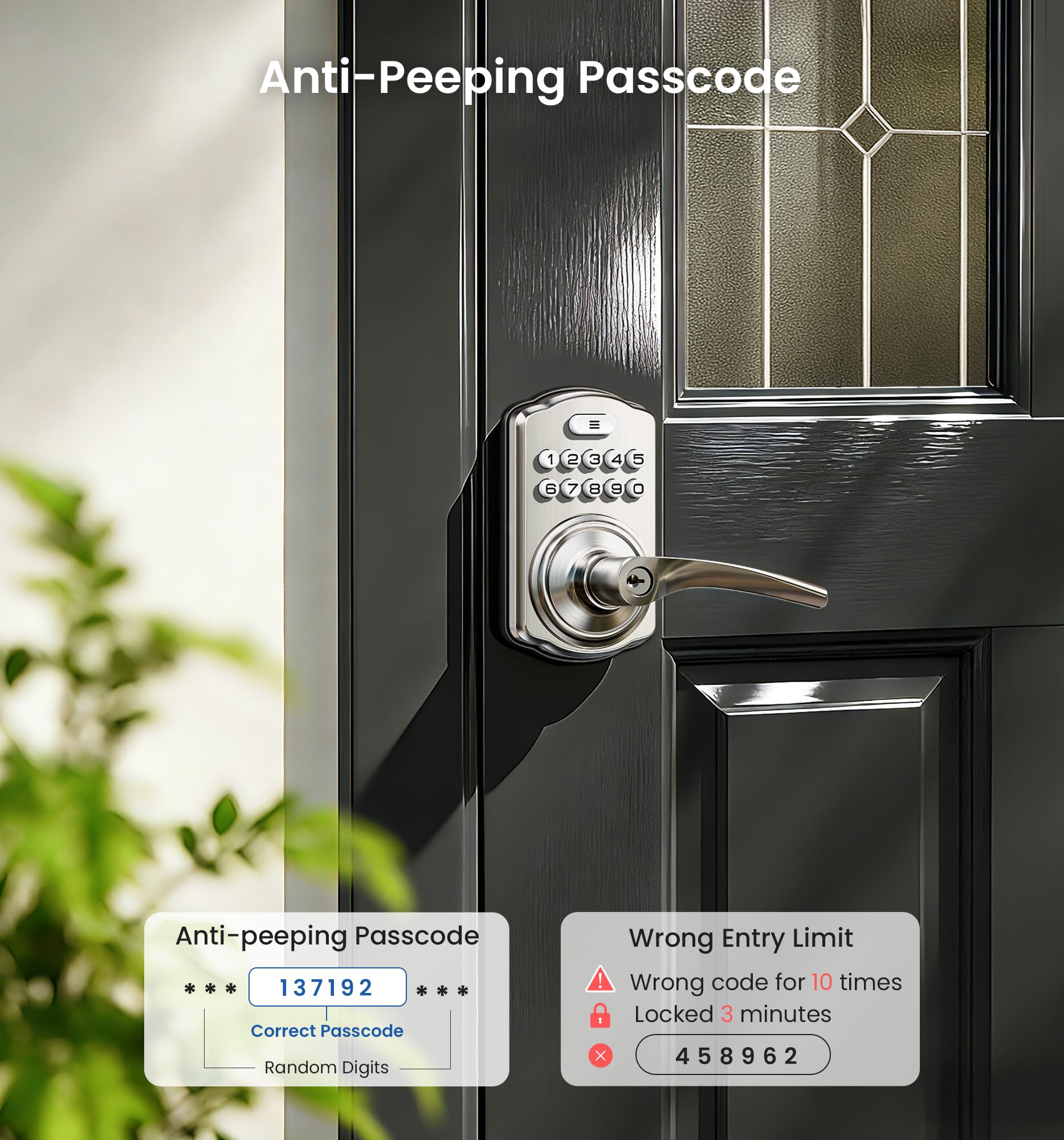Veise lock uses heavy-duty zinc alloy with ANSI Grade 3 protection.