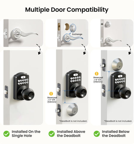 Veise keypad lock suited for apartments and office entries.