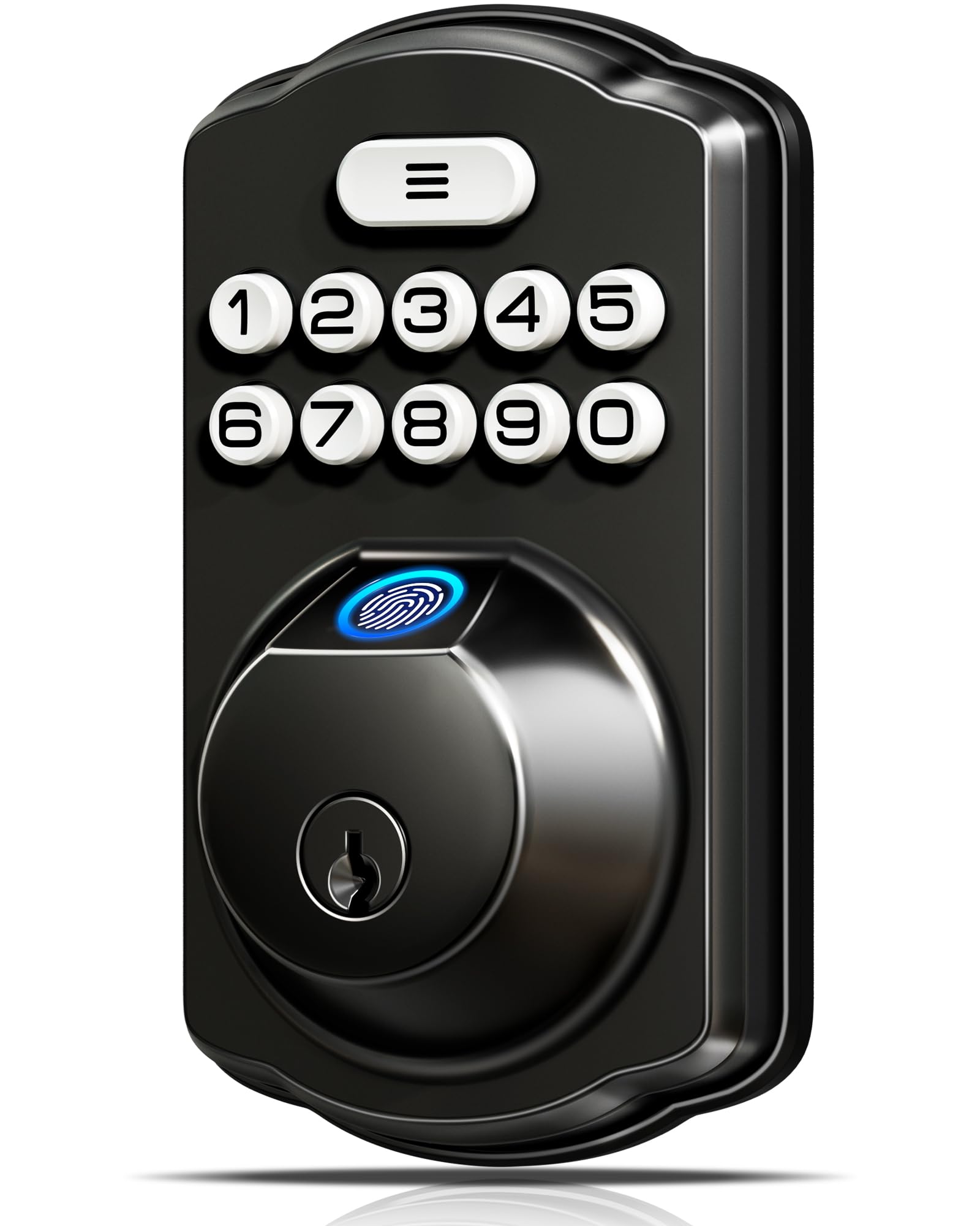 Veise KS02A fingerprint unlock close-up for fast keyless entry.