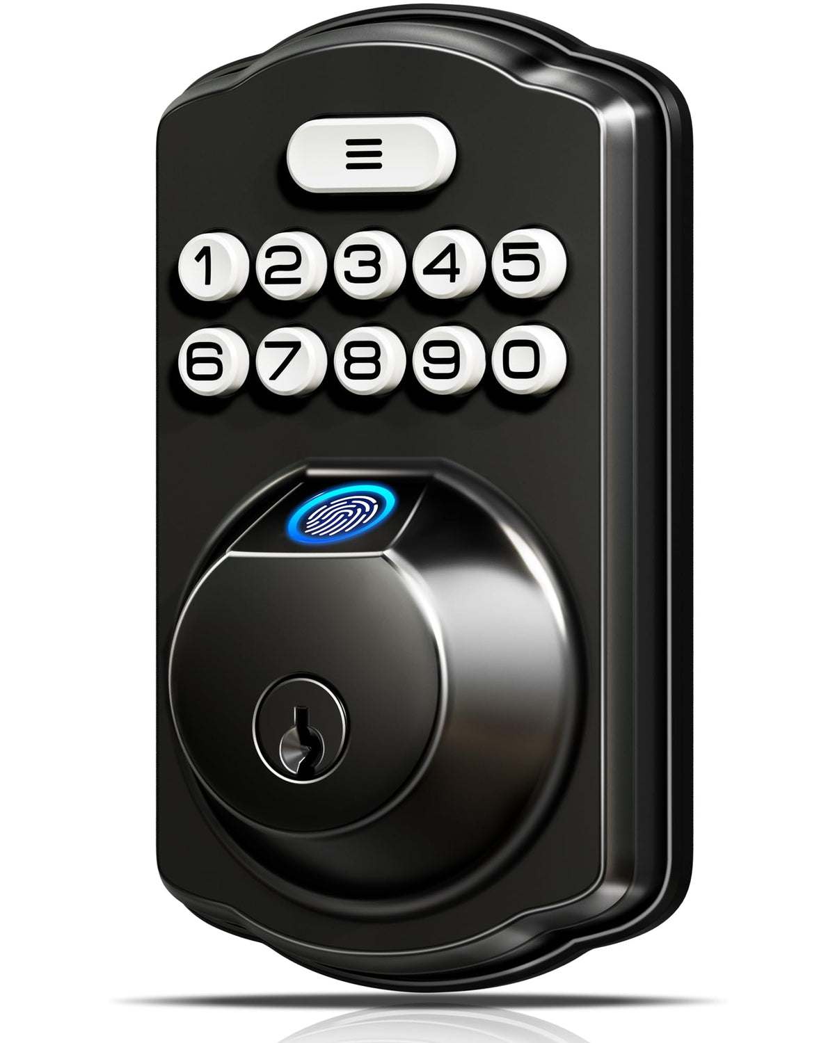 Veise KS02A fingerprint unlock close-up for fast keyless entry.