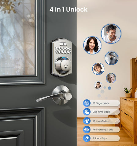 Veise KS02A master and user passwords enable controlled access for family.