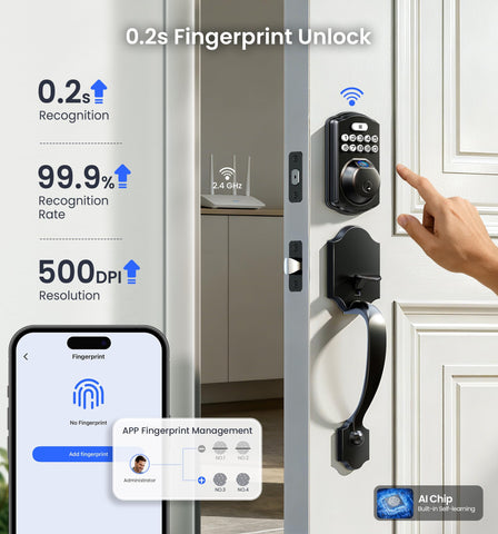 Veise VE012W fingerprint recognition sensor for fast unlock
