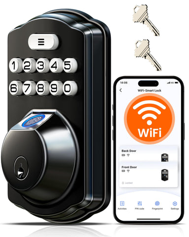 Veise VE012W front door lock with built-in WiFi for remote access