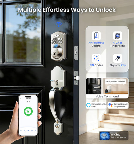 Veise VE012W-H fingerprint recognition close-up for quick entry