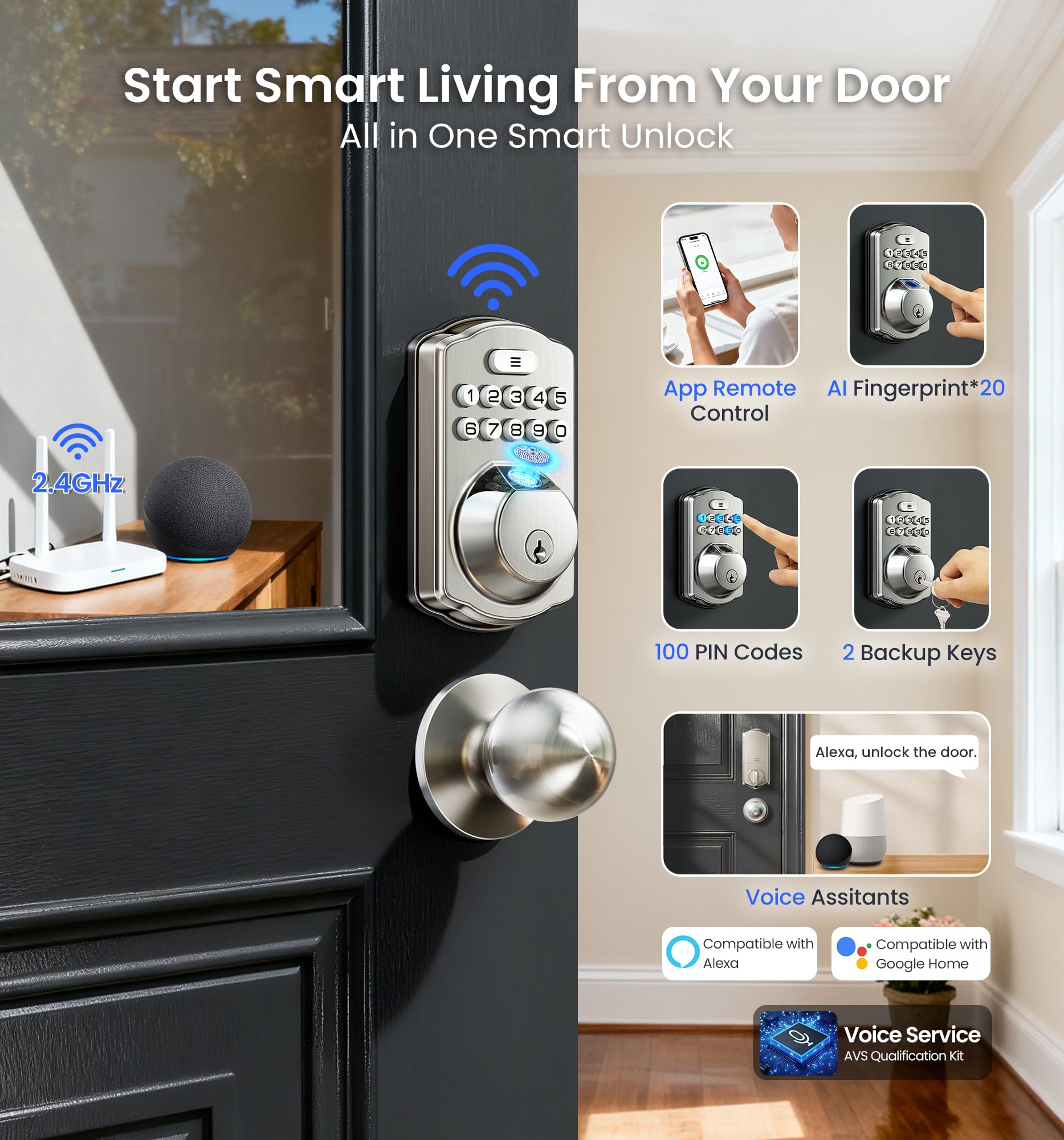 VE012W-K app on phone for remote door control