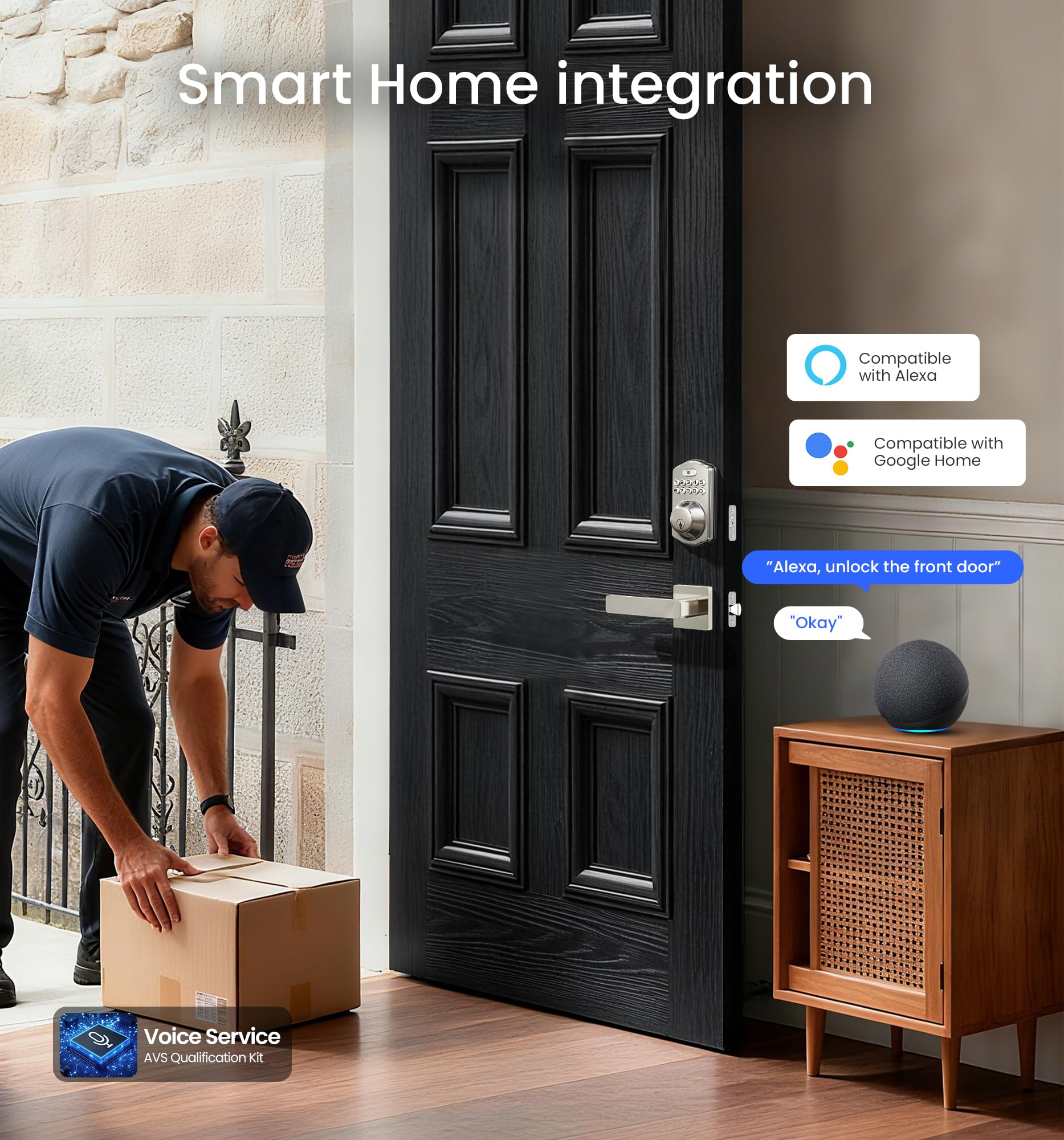 Veise VE012W-L voice control with Alexa or Google for hands-free access